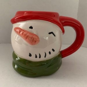 Threshold Snowman Mug Christmas Earthenware 15 ounce Coffee Cup